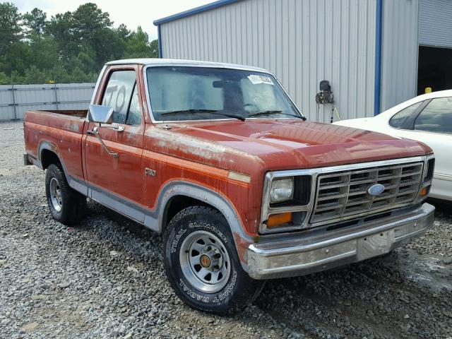 0LDL0T34383368 - 1984 FORD F-150 RED photo 1