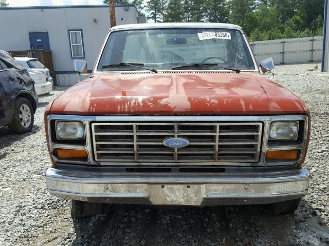 0LDL0T34383368 - 1984 FORD F-150 RED photo 7