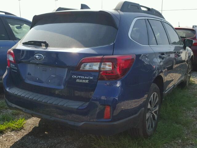 4S4BSANC8H3229026 - 2017 SUBARU OUTBACK 2. BLUE photo 4