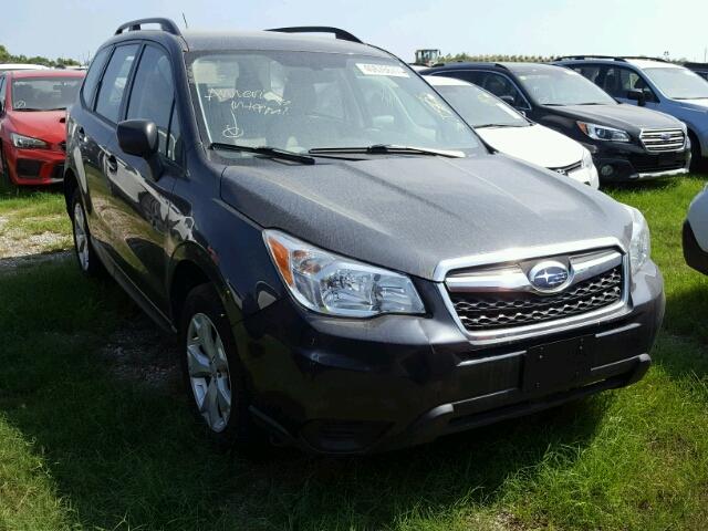 JF2SJABCXFH566441 - 2015 SUBARU FORESTER 2 GRAY photo 1