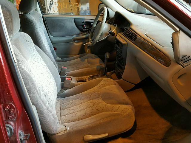 1G1NE52J32M609839 - 2002 CHEVROLET MALIBU LS 勃艮第红 照片 5