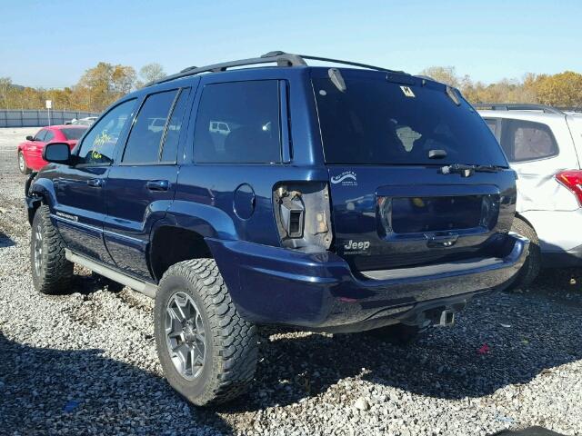 1J8GW68J84C135186 - 2004 JEEP GRAND CHER BLUE photo 3