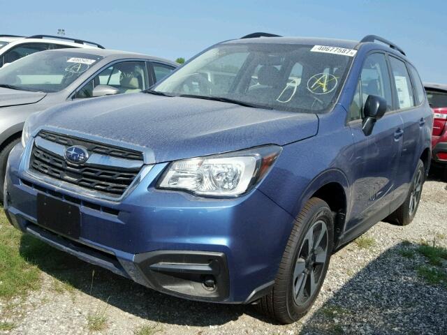 JF2SJABC8JH426641 - 2018 SUBARU FORESTER 2 BLUE photo 2