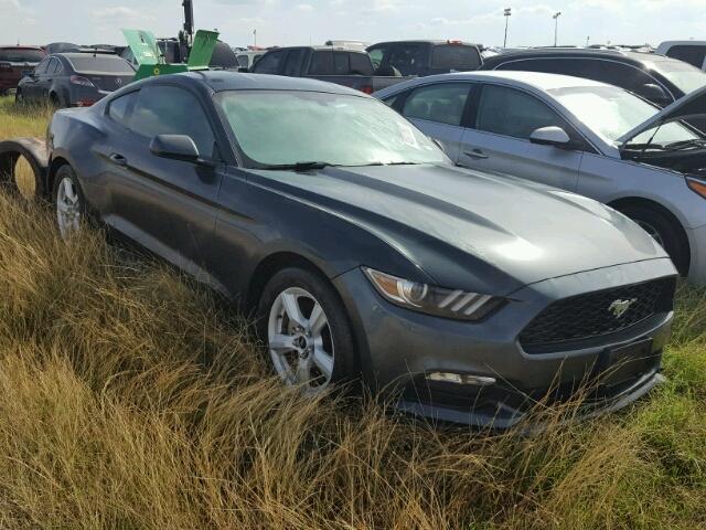1FA6P8AM5F5407934 - 2015 FORD MUSTANG GREEN photo 1