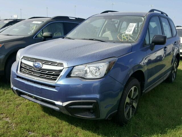 JF2SJABC8JH425506 - 2018 SUBARU FORESTER 2 BLUE photo 2