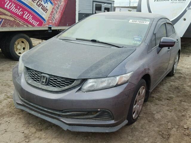 2HGFB2F56FH523614 - 2015 HONDA CIVIC GRAY photo 2