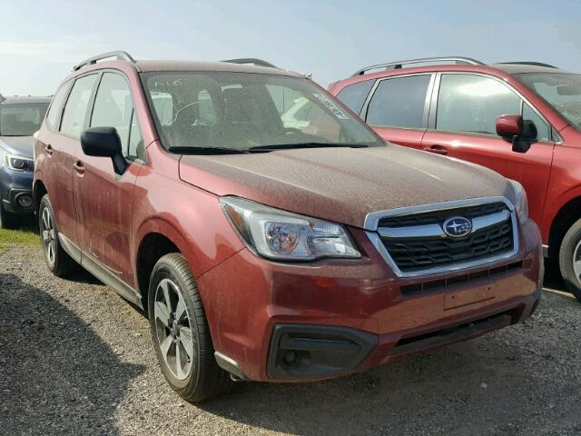 JF2SJABC7JH425819 - 2018 SUBARU FORESTER 2 BURGUNDY photo 1