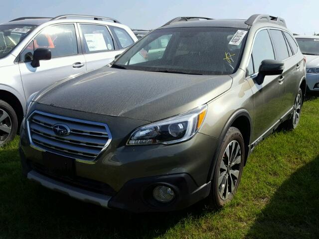 4S4BSENC4G3222984 - 2016 SUBARU OUTBACK 3. GREEN photo 2