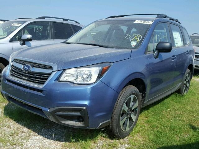 JF2SJABC0JH425905 - 2018 SUBARU FORESTER 2 BLUE photo 2