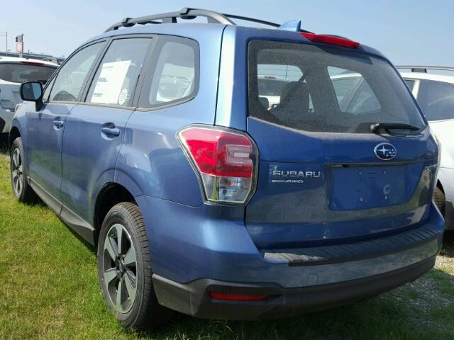 JF2SJABC0JH425905 - 2018 SUBARU FORESTER 2 BLUE photo 3