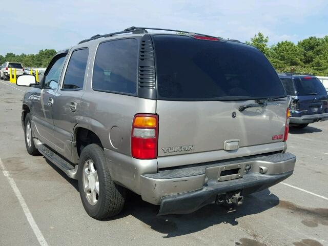 1GKEK63U42J290858 - 2002 GMC DENALI TAN photo 3