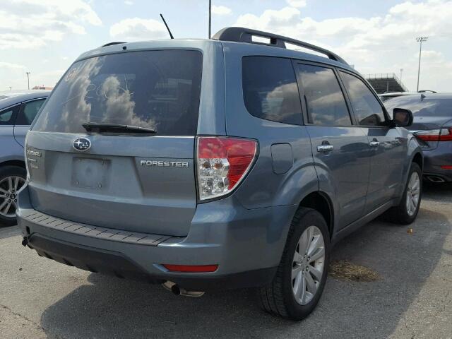 JF2SHBCC8BH716590 - 2011 SUBARU FORESTER 2 BLUE photo 4