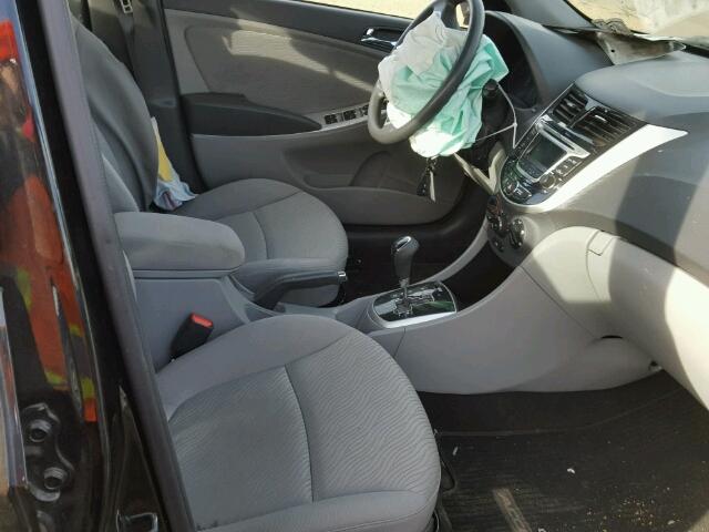 KMHCU4AE7EU765897 - 2014 HYUNDAI ACCENT GLS BLACK photo 5