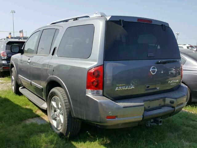 5N1BA0NF6EN600594 - 2014 NISSAN ARMADA PLA GRAY photo 3