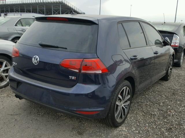 3VW217AU2GM041024 - 2016 VOLKSWAGEN GOLF BLUE photo 4