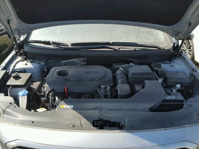 5NPE24AF6FH022199 - 2015 HYUNDAI SONATA SE SILVER photo 7