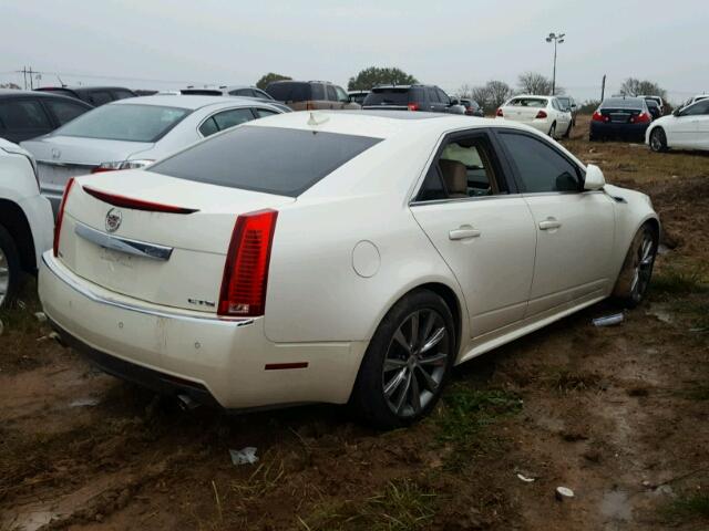 1G6DP5ED4B0141729 - 2011 CADILLAC CTS PREMIU WHITE photo 4