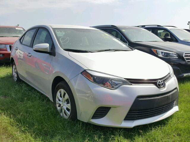 5YFBURHEXFP322435 - 2015 TOYOTA COROLLA L GRAY photo 1