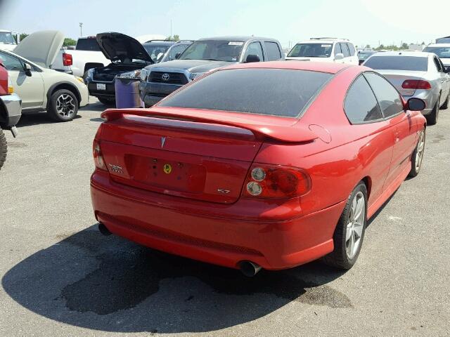 6G2VX12G34L288786 - 2004 PONTIAC GTO RED photo 4