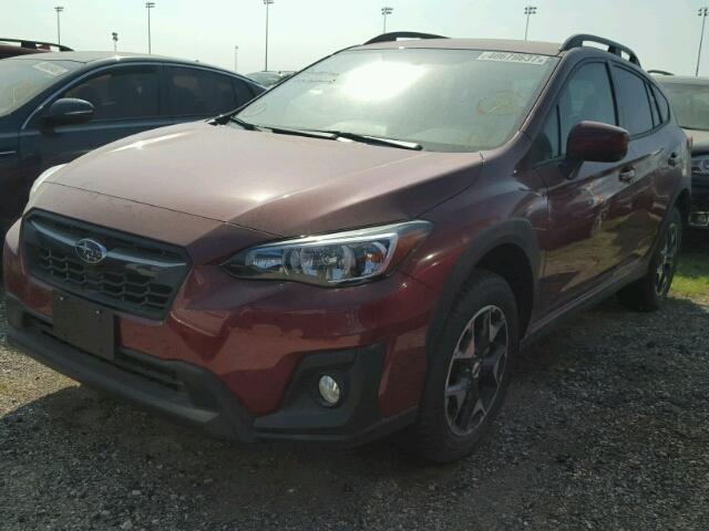 JF2GTABC8J8201586 - 2018 SUBARU CROSSTREK MAROON photo 2