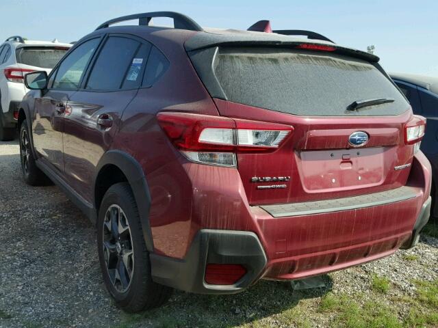 JF2GTABC8J8201586 - 2018 SUBARU CROSSTREK MAROON photo 3