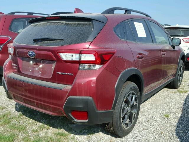 JF2GTABC8J8201586 - 2018 SUBARU CROSSTREK MAROON photo 4