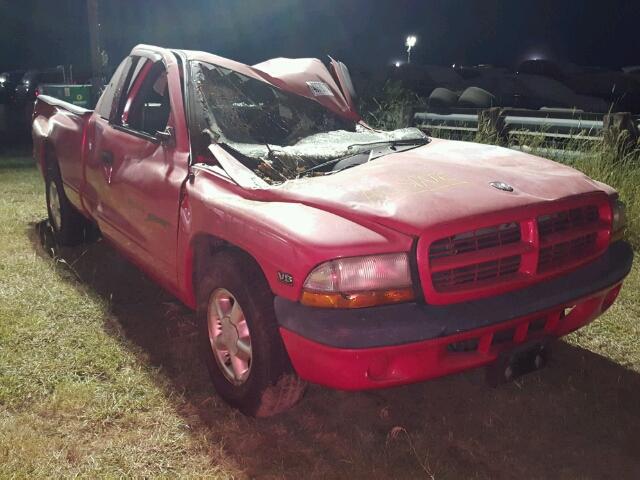 1B7GL22N9YS519462 - 2000 DODGE DAKOTA RED photo 1