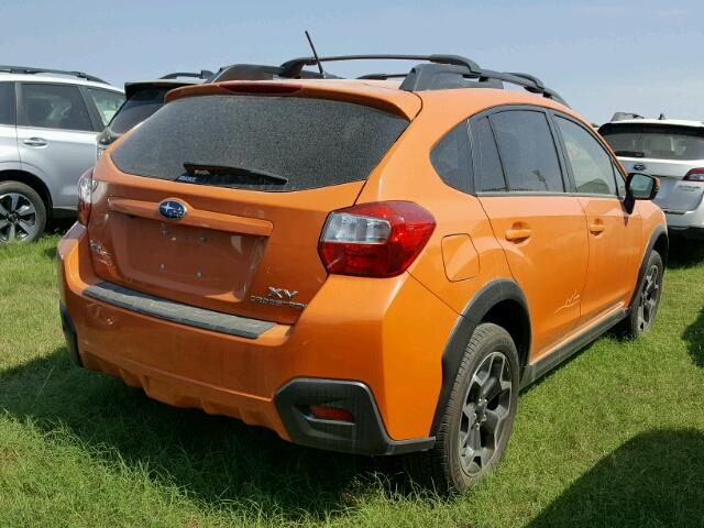 JF2GPAMC4F8288461 - 2015 SUBARU XV CROSSTR ORANGE photo 4