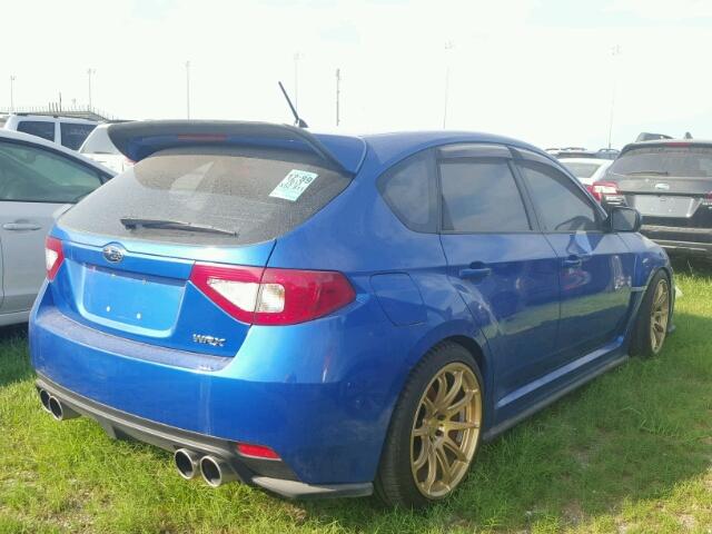 JF1GR7E69DG883660 - 2013 SUBARU IMPREZA WR BLUE photo 4