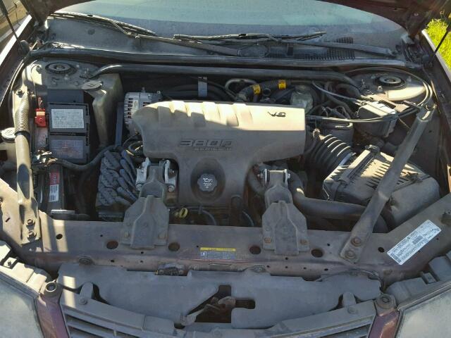 2G1WH52K539149814 - 2003 CHEVROLET IMPALA MAROON photo 7