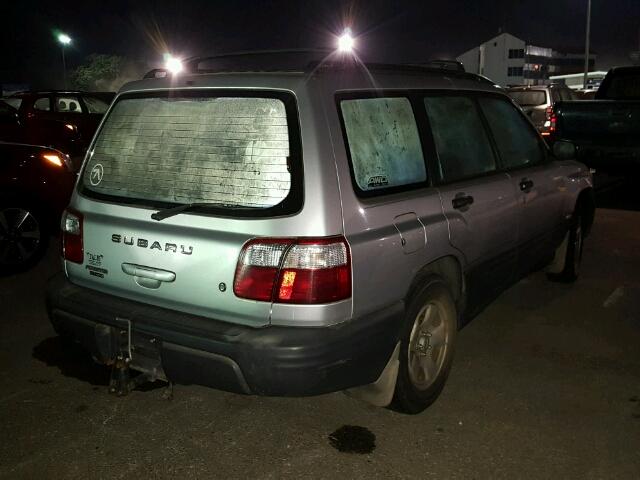 JF1SF63532H741867 - 2002 SUBARU FORESTER L SILVER photo 4