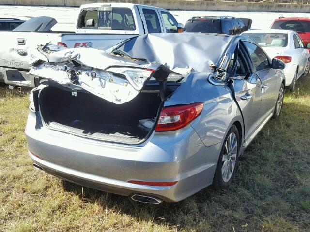 5NPE34AF6HH457952 - 2017 HYUNDAI SONATA GRAY photo 4