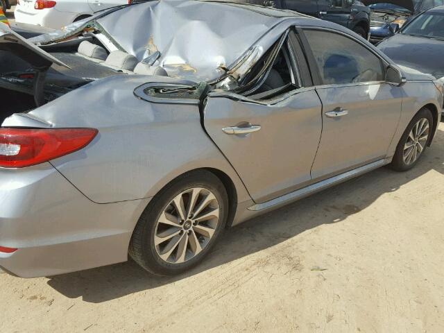 5NPE34AF6HH457952 - 2017 HYUNDAI SONATA GRAY photo 9