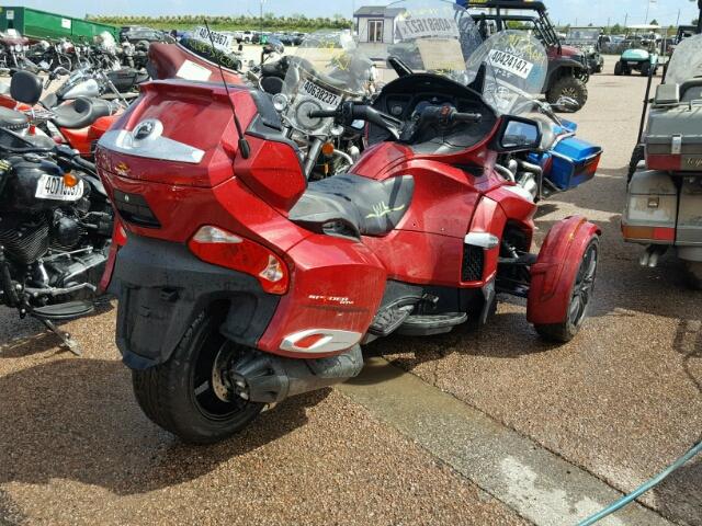 2BXNBDD27GV003827 - 2016 CAN-AM SPYDER ROA MAROON photo 4