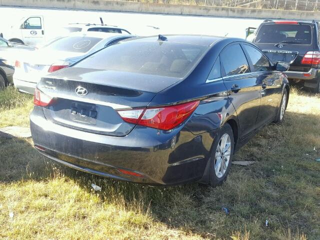 5NPEB4AC1DH788571 - 2013 HYUNDAI SONATA GLS GRAY photo 4