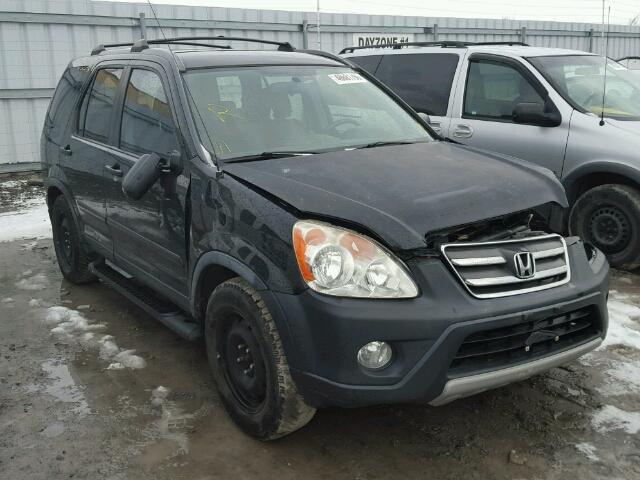 JHLRD78536C817266 - 2006 HONDA CR-V LX BLACK photo 1