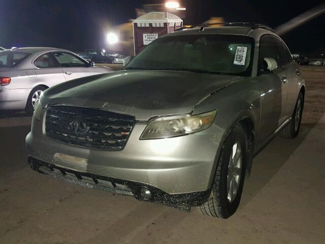 JNRAS08U46X103914 - 2006 INFINITI FX35 BEIGE photo 2