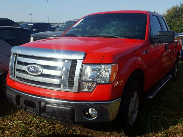 1FTEX1CM2CFB34743 - 2012 FORD F150 SUPER RED photo 2