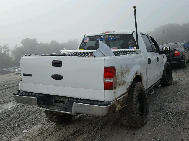 1FTPW12516KC30333 - 2006 FORD F150 SUPER WHITE photo 4