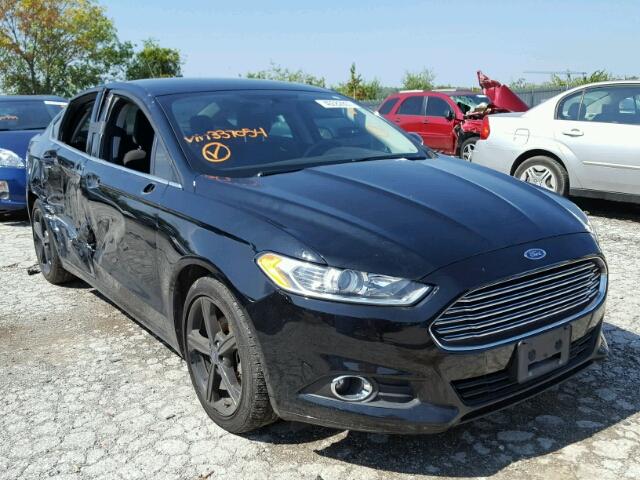 3FA6P0H78GR337054 - 2016 FORD FUSION SE BLACK photo 1