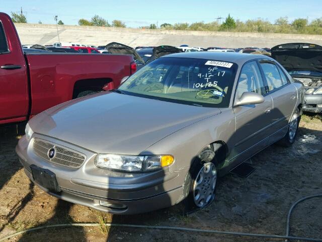 2G4WB52K321106185 - 2002 BUICK REGAL LS BEIGE photo 2