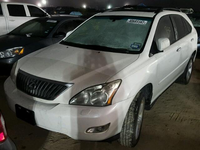 2T2GK31U58C049946 - 2008 LEXUS RX WHITE photo 2