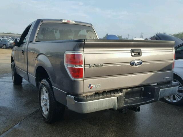 1FTMF1CF3DKG53986 - 2013 FORD F150 GRAY photo 3