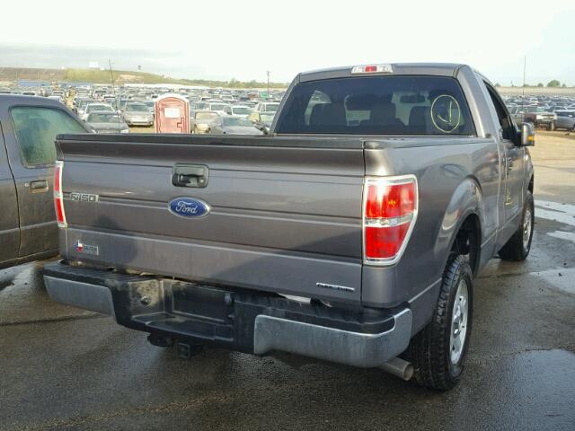 1FTMF1CF3DKG53986 - 2013 FORD F150 GRAY photo 4