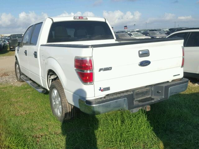 1FTFW1CF5DKE02380 - 2013 FORD F150 SUPER WHITE photo 3