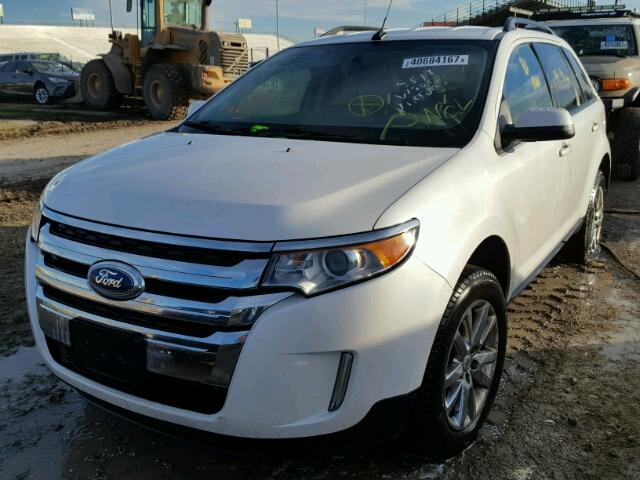 2FMDK3JC8EBA65413 - 2014 FORD EDGE WHITE photo 2