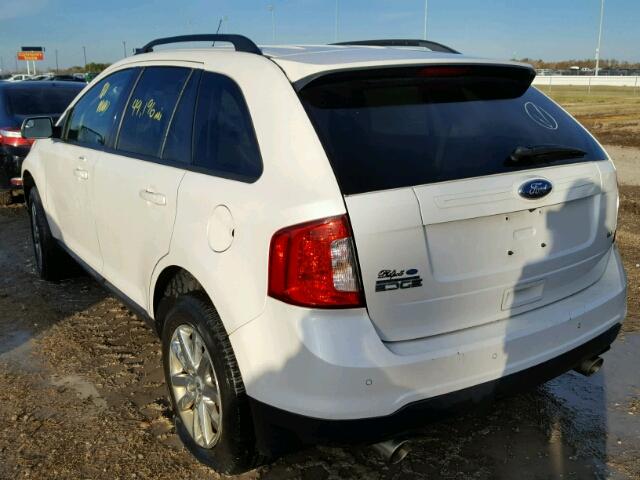 2FMDK3JC8EBA65413 - 2014 FORD EDGE Biały zdjęcie 3