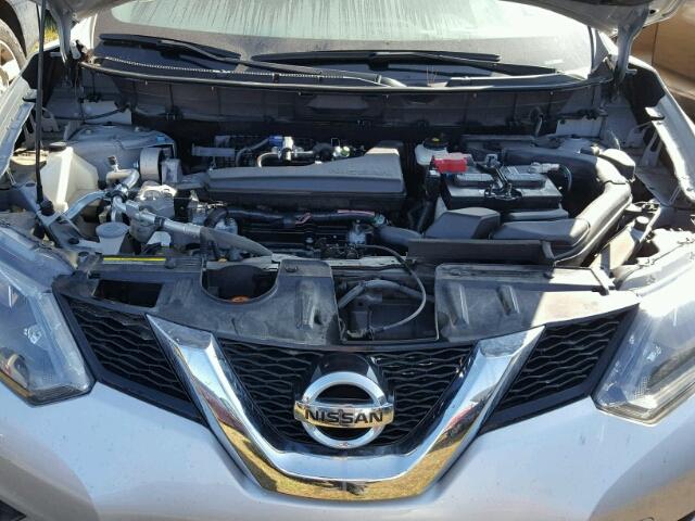 5N1AT2MT7EC861446 - 2014 NISSAN ROGUE S SILVER photo 10