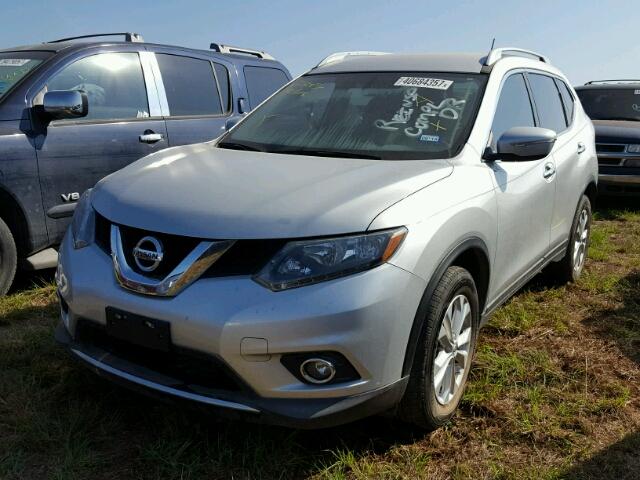 5N1AT2MT7EC861446 - 2014 NISSAN ROGUE S SILVER photo 2