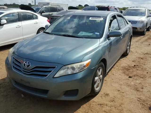 4T4BF3EK1AR015461 - 2010 TOYOTA CAMRY BLUE photo 2